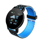 119 Plus Kék Okosóra, Vérnyomásmérő, Fitneszóra, Sportóra,Univerzális