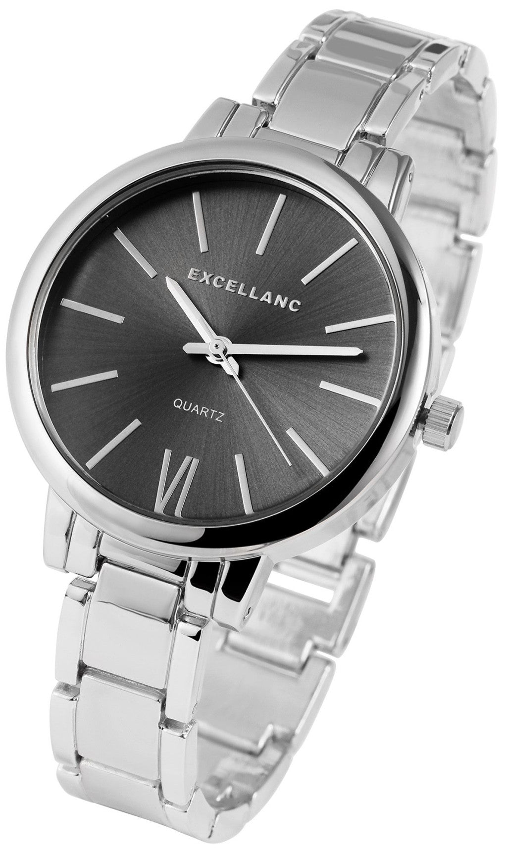 Excellanc 0113 fémszíjas női karóra whitegold-black