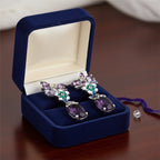 Zoé fülbevaló whitegols-lilás