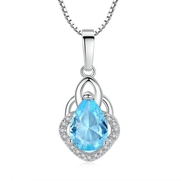 Swarovski kristálycsepp medálos nyaklánc