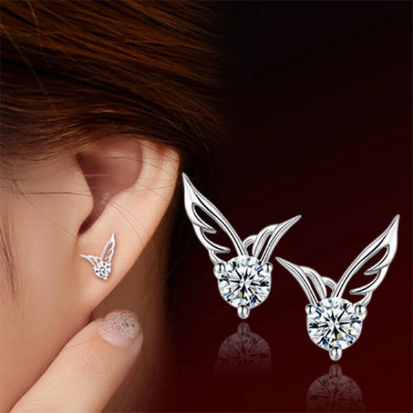 Angyalszárnyak fülbevaló whitegold