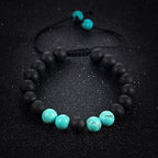 Aliyah női karkötő lávakő-türkiz