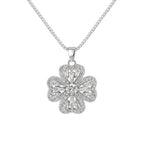 Ivette kristály virág nyaklánc whitegold
