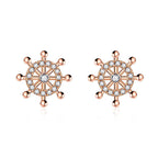 Hajókormány fülbevaló rosegold