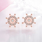 Hajókormány fülbevaló rosegold