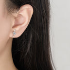 Beatrix fülbevaló whitegold