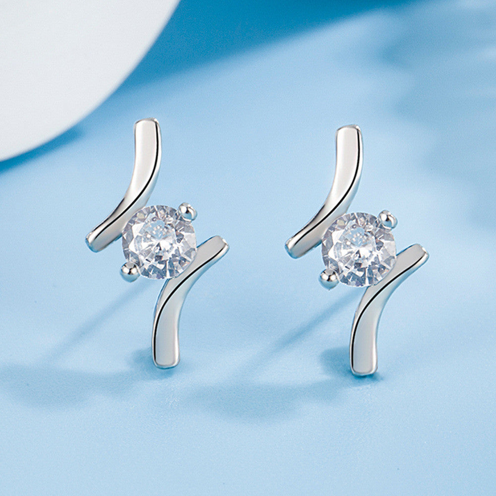 Beatrix fülbevaló whitegold