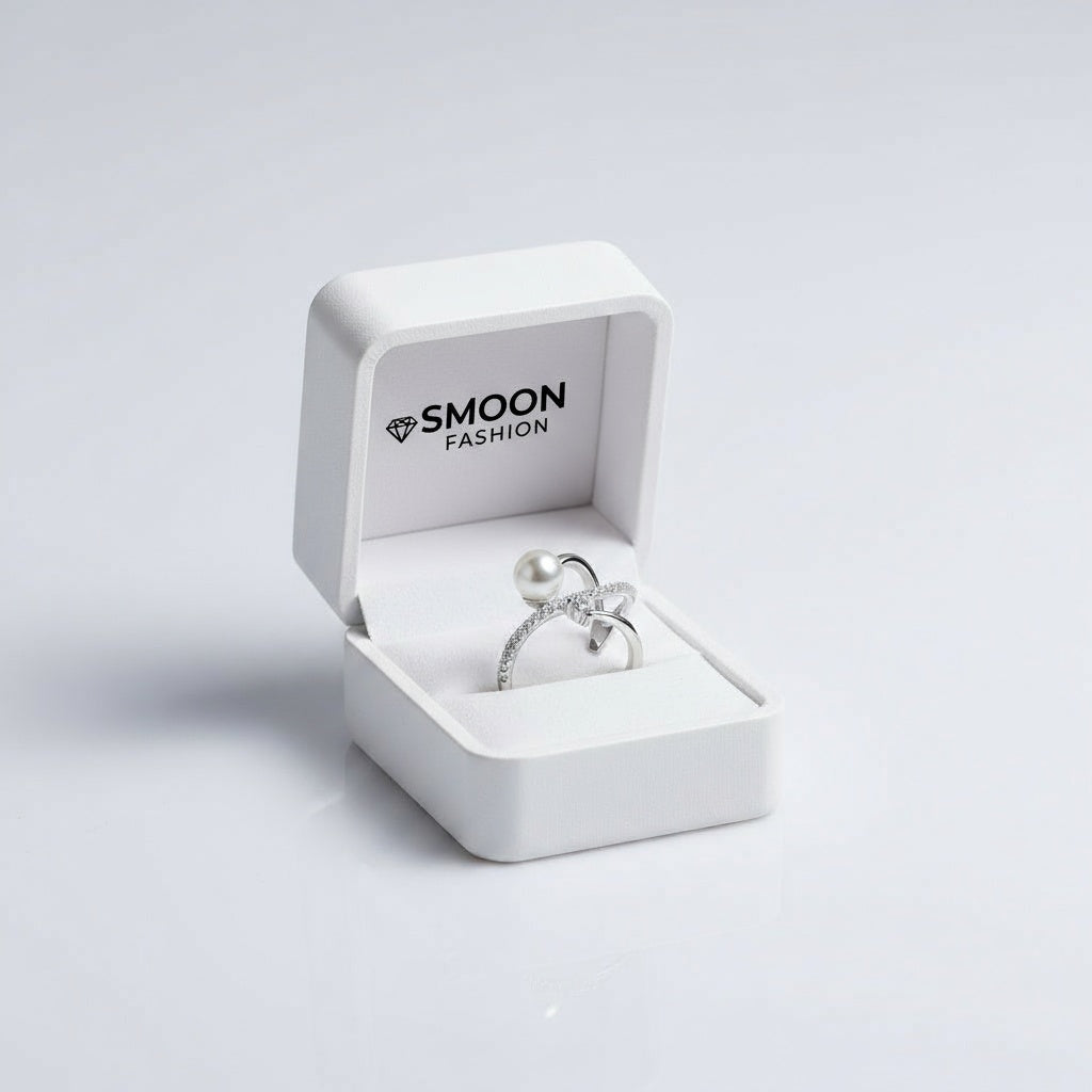 Italia állítható méretű gyűrű whitegold