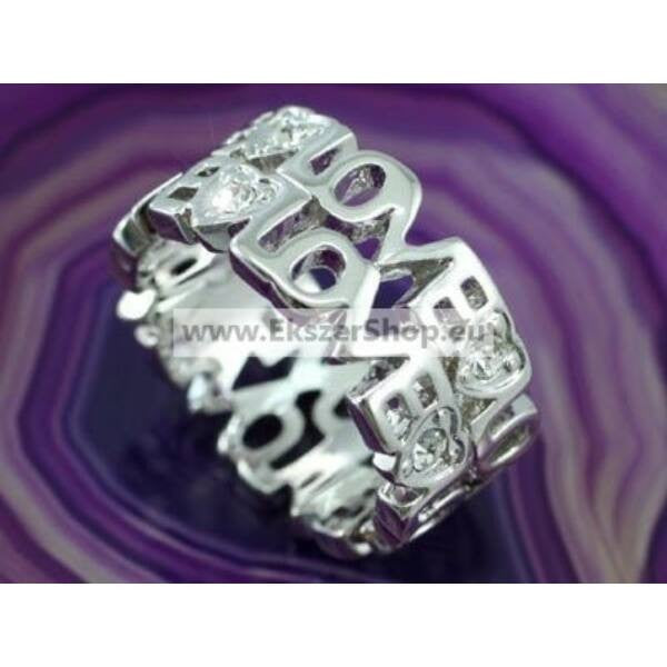 322 LOVE Swarovski kritályos gyűrű -51,8mm