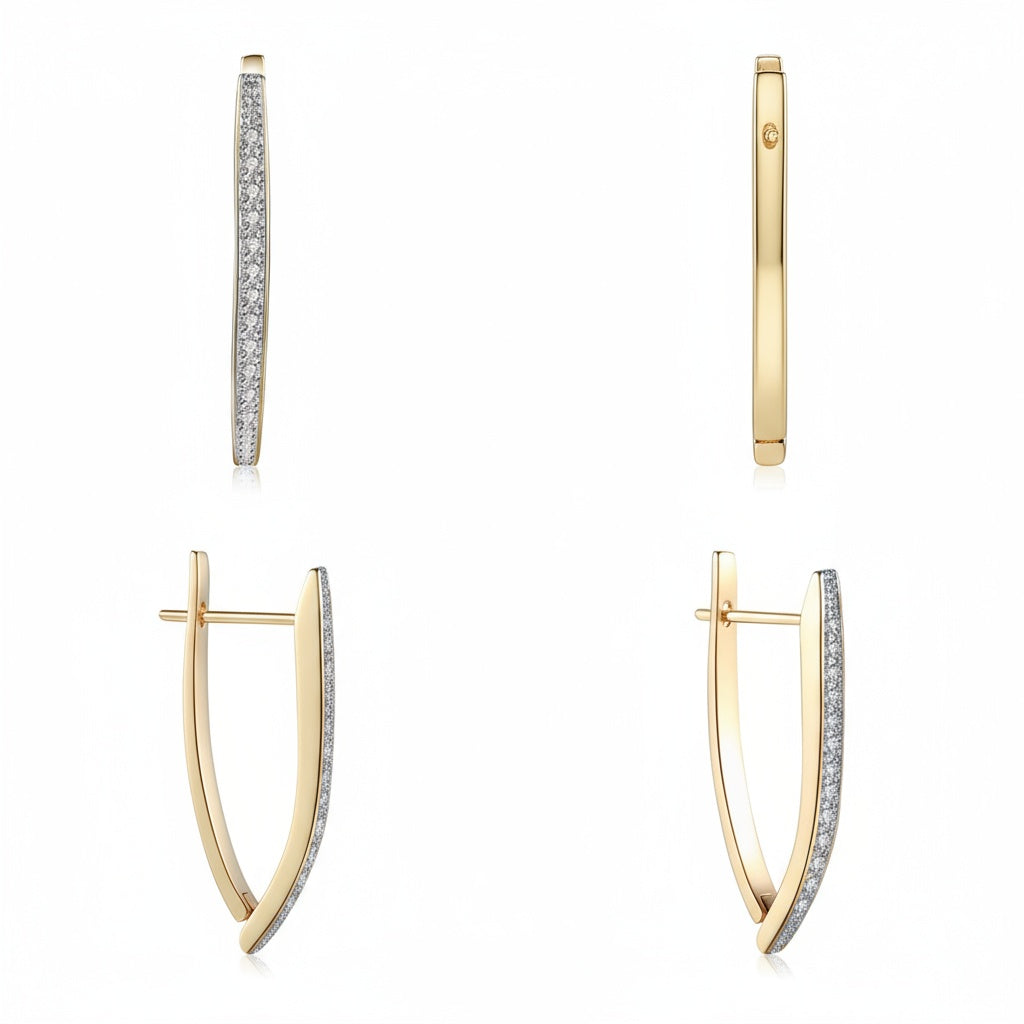 Faustine fülbevaló gold