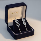 Mila fülbevaló whitegold