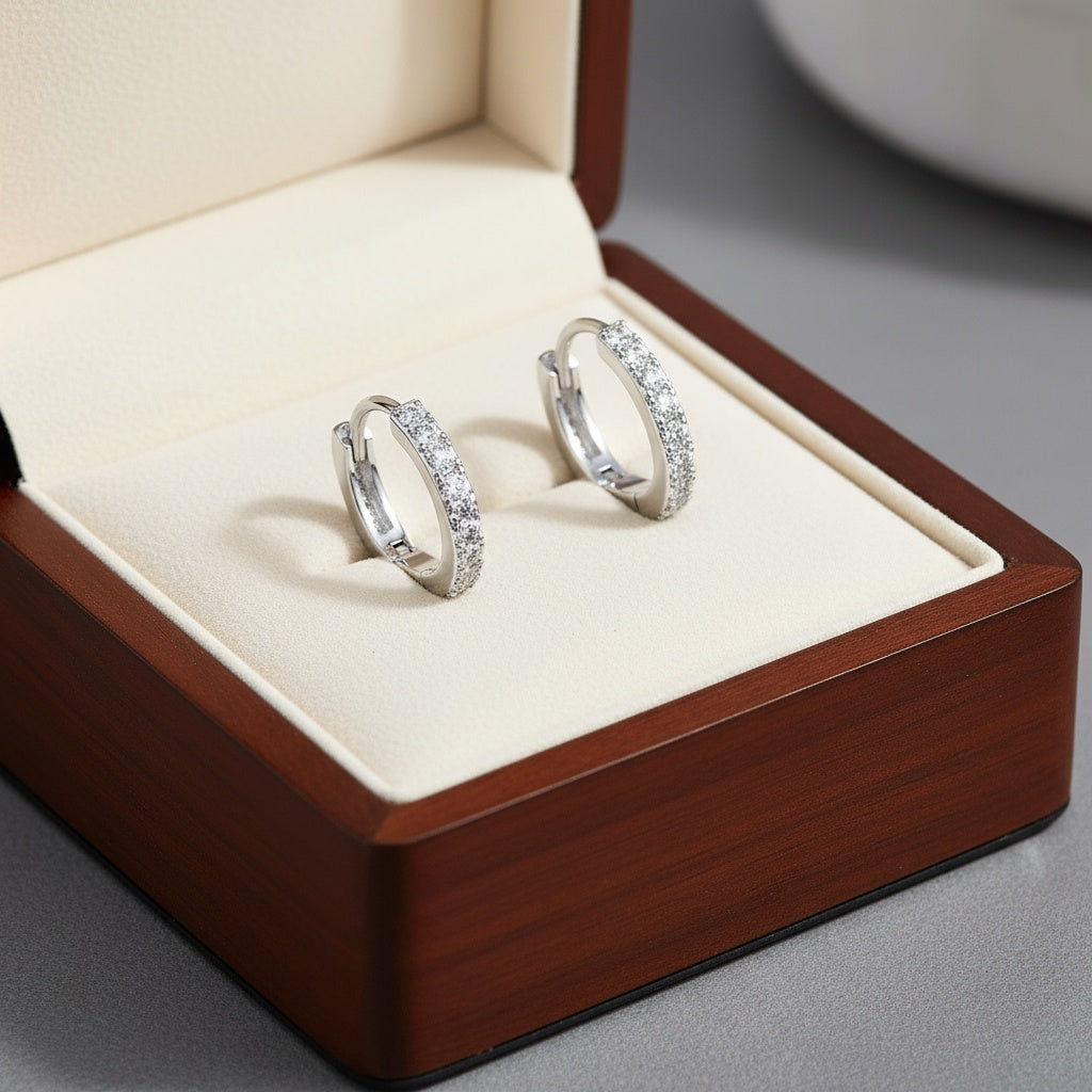 Addison fülbevaló whitegold